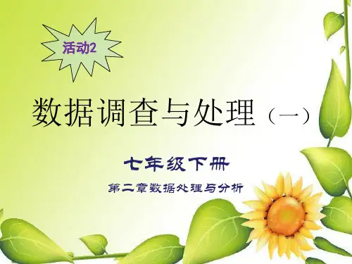 人教版初中七年级上册信息技术：四、简单的数据处理