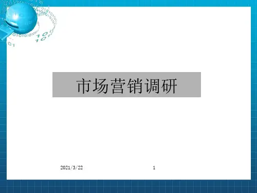 《市场营销调研概述》PPT课件