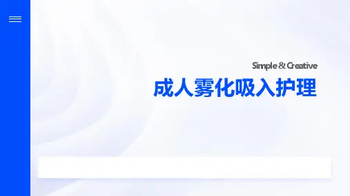 成人雾化吸入护理