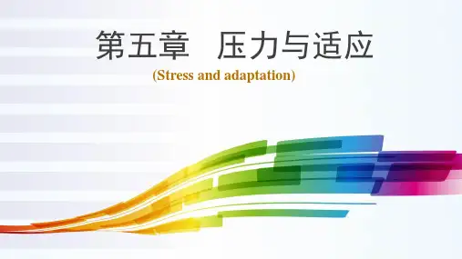 压力与适应培训教材(55张)PPT