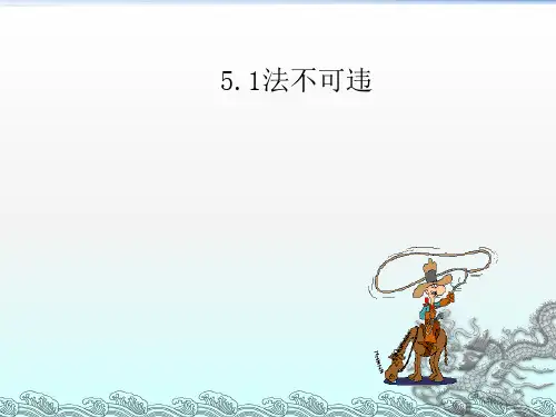 法不可违PPT模板讲义