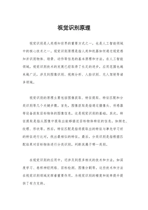 视觉识别原理