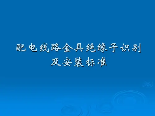 配电线路金具绝缘子识别及安装标准