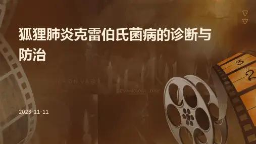 狐狸肺炎克雷伯氏菌病的诊断与防治