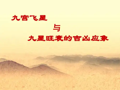 九宫飞星及九星旺衰的吉凶应象