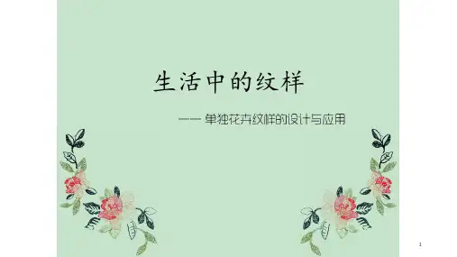 生活中的纹样 ppt课件