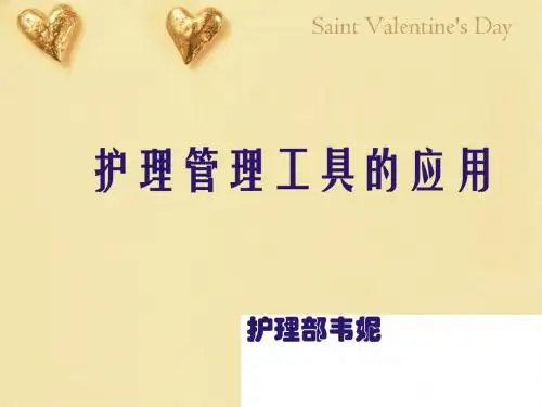 护理管理工具的应用教材(PPT 38张)