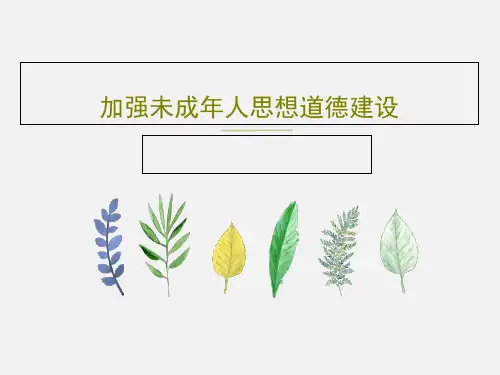 加强未成年人思想道德建设PPT共26页