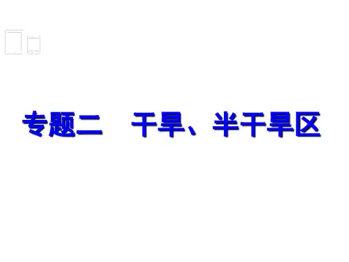 高考地理二轮专题复习02干旱、半干旱区课件