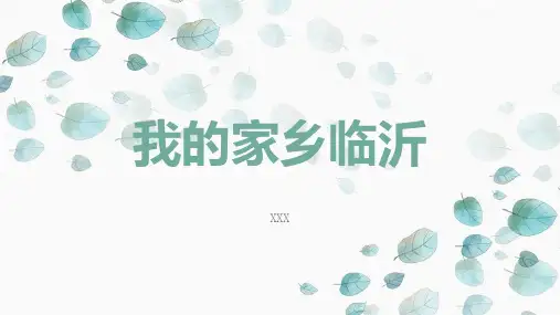 我的家乡临沂