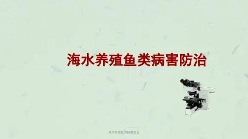 海水养殖鱼类病害防治PPT