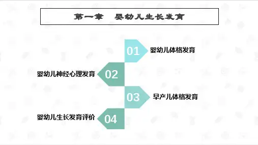 婴幼儿卫生与保健 第一章 婴幼儿生长发育
