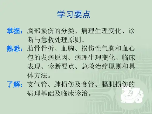 胸部损伤PPT课件