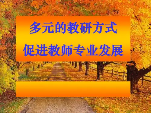 幼儿园教研方式ppt课件