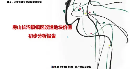 2020年金隅大成房山长沟镇项目初步分析报告最终版