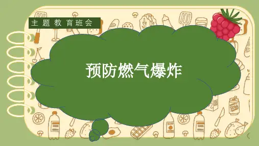 小学生主题班会通用版 预防燃气爆炸 课件 (24张PPT)