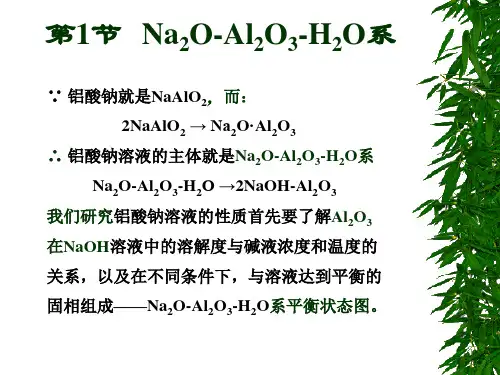 第二章铝酸钠溶液