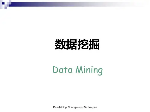 数据挖掘课件汇总