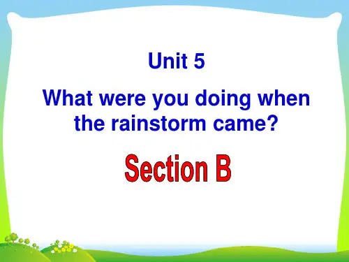 人教版八年级英语下册unit5 Section B 优质课课件