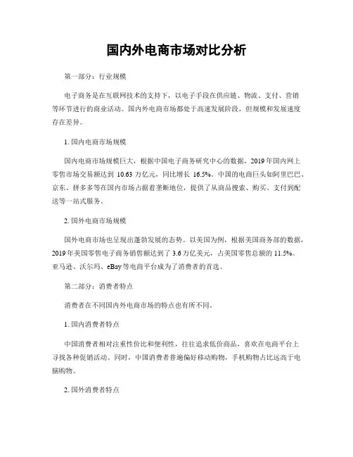国内外电商市场对比分析