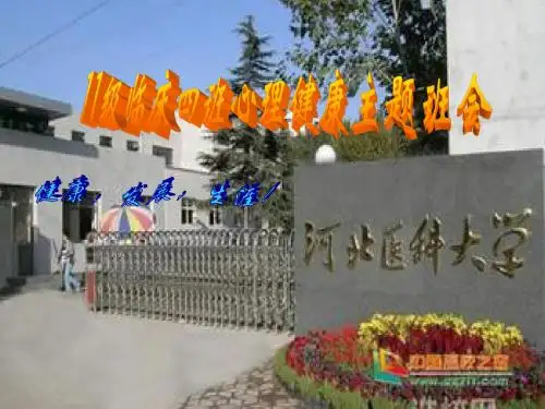 【ppt】心理健康教育主题班会主题班会课件