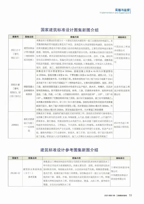 国家建筑标准设计图集新图介绍