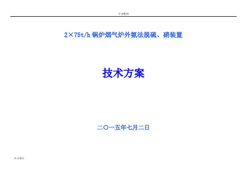脱硫脱硝氨法方案_1