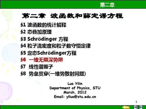 量子力学-无限深势井