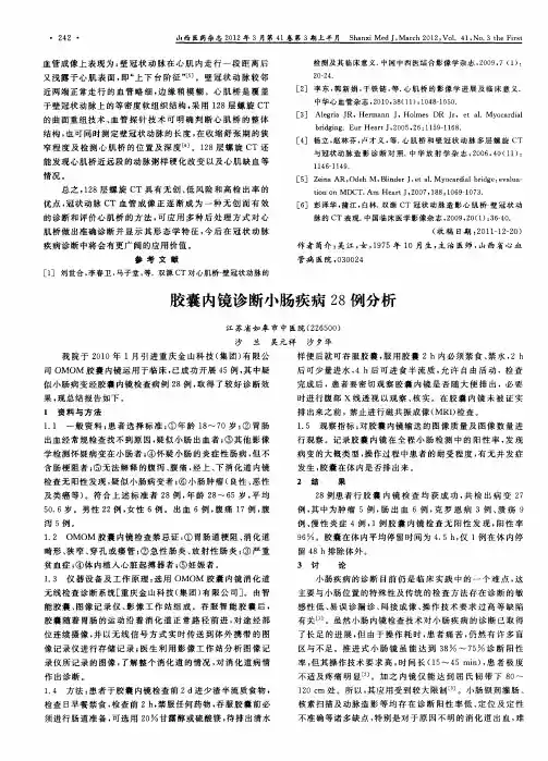 胶囊内镜诊断小肠疾病28例分析