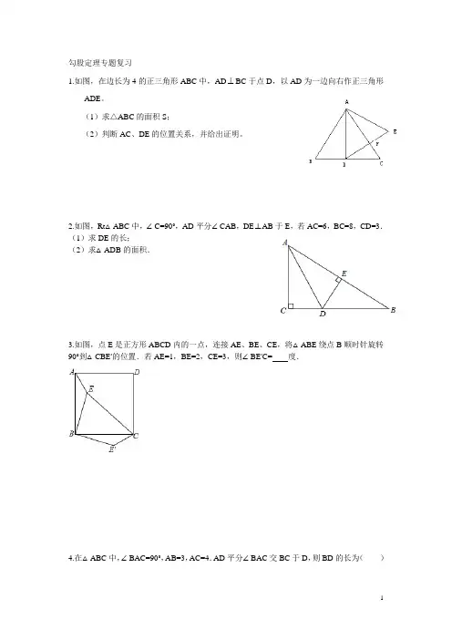 勾股定理专题复习