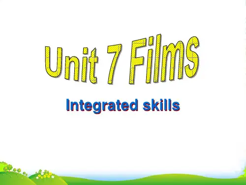 牛津译林版九年级上册Unit 7《Films》(Integrated skills)课件
