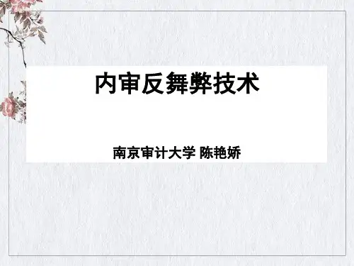内审反舞弊技术培训课件(ppt107页)