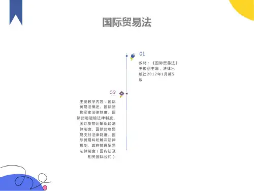 国际贸易法概述