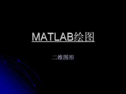 十节MATLAB绘图ppt课件