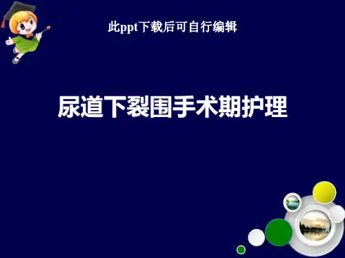 尿道下裂围手术期护理ppt课件
