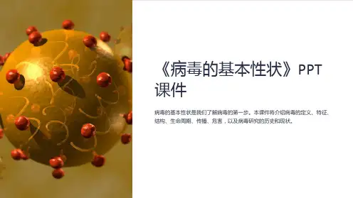 《病毒的基本性状》课件