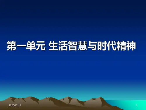 时代精神上的精华PPT教学课件