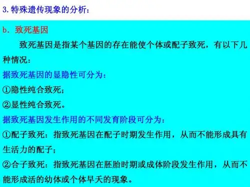 专题四、遗传变异和进化