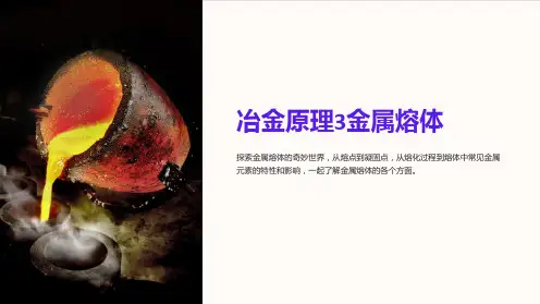 冶金原理3金属熔体