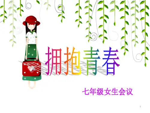 女生会议ppt课件