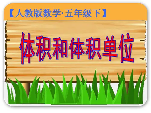 体积和体积单位 (1)