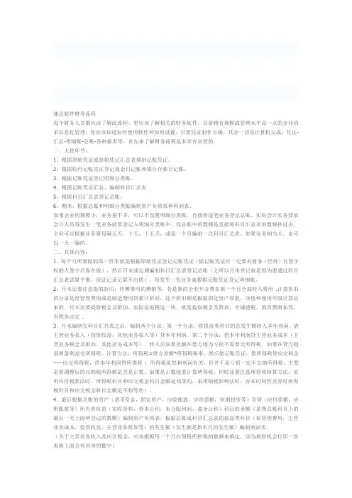 速达软件财务流程