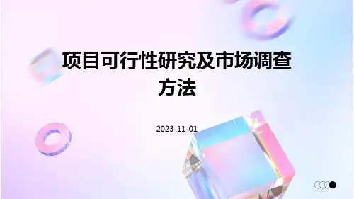 项目可行性研究及市场调查方法
