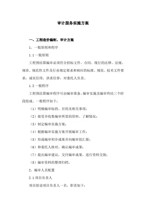 政府投资工程审计方案