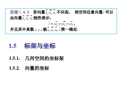 1.5 标架与坐标
