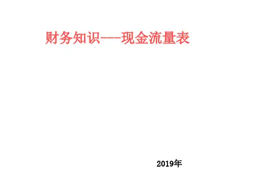 财务知识学习---现金流量表XXXX-22页PPT资料