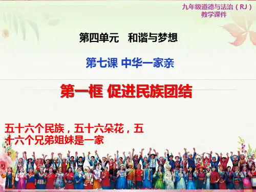 部编版九年级道德与法治上册7.1 促进民族团结 课件