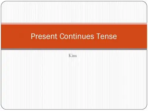 11-Present continues tense