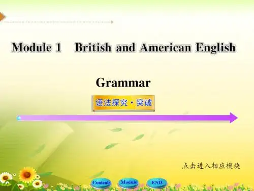 外研版高中英语必修5 Module1 Grammar精品课件