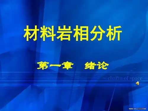 硅酸盐岩相分析36页PPT